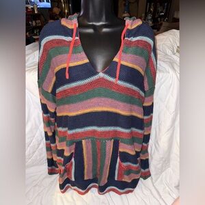 AMERICAN EAGLE OUTFITTERS Knitted striped vintage hoodie